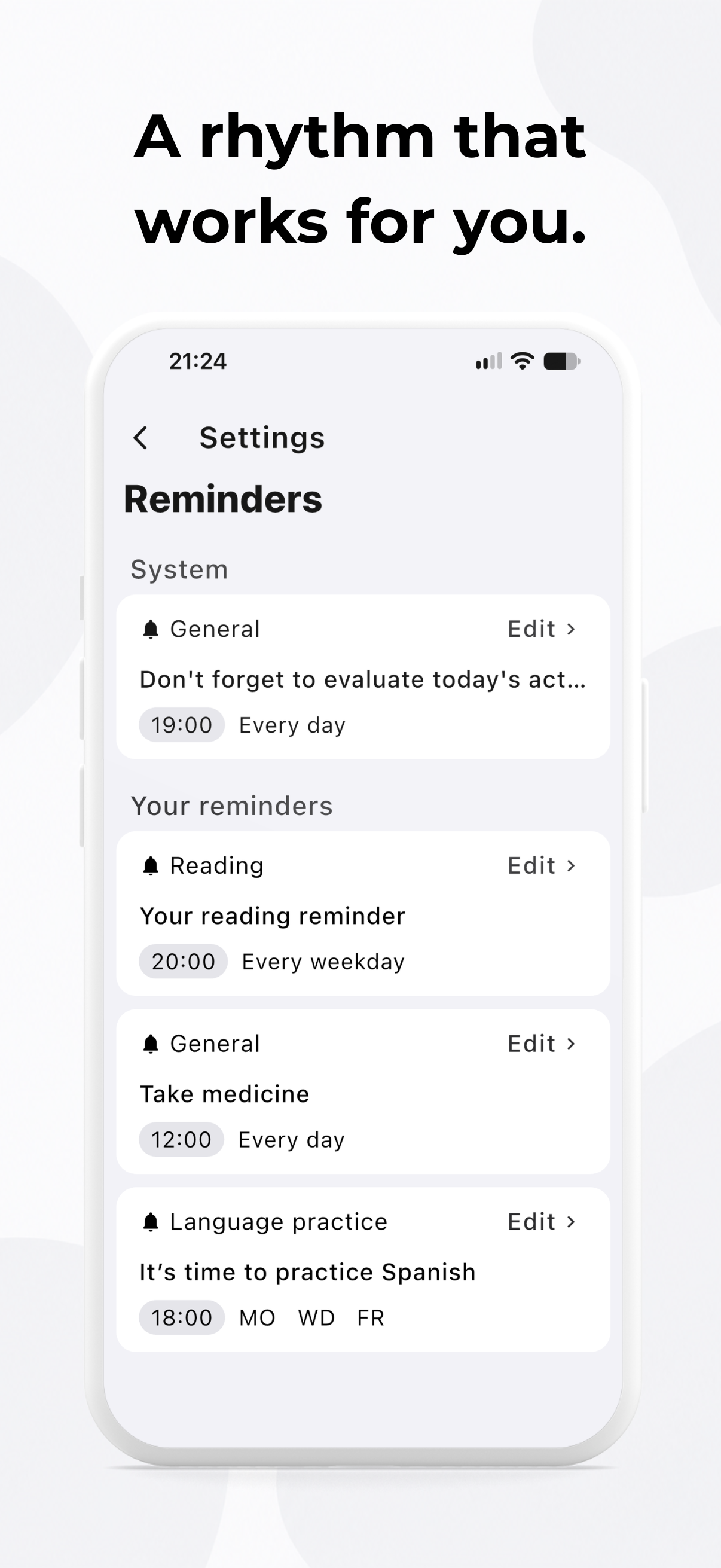 Mezu – Reminders